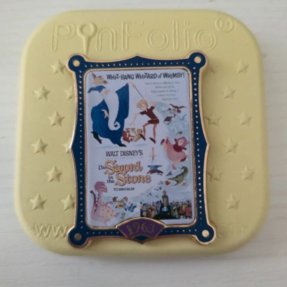 RARE Disney Pin Sword in the Stone 1963 Whiz Bang Wizard of Whimsy Movie Poster